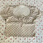 Pink Rose  Chic Patterned Top - Cream Photo 0