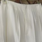 Commense Pleated High Waist Wide Leg Pants size M White Size M Photo 3