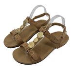 Vionic Farra Embellished Sandal Gold Cork Women 9.5 Adjustable Straps Comfort Photo 0