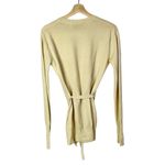 7 For All Mankind Cream Cashmere Button Down Tie Waist Cardigan Sweater S Photo 1