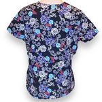 Scrubstar 🎈 Mock Wrap Floral Cotton Scrub Top Size Medium Photo 3