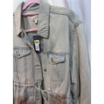 Universal Threads Universal Thread Womens Denim Jacket Light Wash Drawstring Waist Size L Photo 3