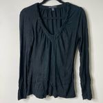 Banana Republic  Black Stretch LS Shirt Medium Photo 0