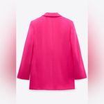 ZARA Bloggers Favorite Fuchsia Hot Pink Blazer Size Small Photo 4