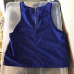 Tobi Blue Cropped Tank Top Blouse Photo 4