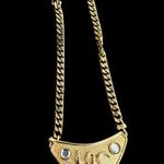 Taylor Swift Snake Pendant Necklace LARGE Gold Tone Year of The Snake Reputation Photo 1
