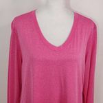 Hanes  Sport Pink Long Sleeve Athletic Tee Size XL Hot Pink Performance Shirt Photo 1