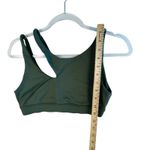 Alo Yoga S Olive Green Asymmetry Cut Out Strap Sports Bra Athletic Workout Top Photo 5