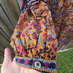 SEA NY Rosita 100% Cotton Ruffle Romper in Rust and Navy, size 8 Orange Photo 9