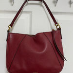 Fossil  Burgundy Leather Shoulder Bag Photo 0