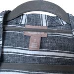 Chico's Chico’s 100% Linen Striped Lavish Linen Open Front Vest Medium Photo 4