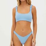 Beach Riot  Effie Top Denim Scrunch, Size Large, $98 Photo 3