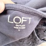 Loft Ann Taylor Womens L Navy Blue Crochet Top Sleeveless Shirt Office Summer Photo 5