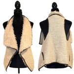Pomelo open front Sherpa vest Tan Size undefined Photo 3