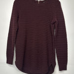 Jones New York Jones & Co.  Women's Size Large Knitted Sweater Maroon Zipper Back Photo 0