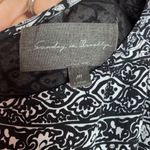 Anthropologie Sunday in Brooklyn Black Printed One Shoulder Smocked Dress Photo 2