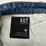 Kut From The Kloth  Gidget High Rise Denim Shorts Frayed Hem Button Fly Women‎ 8 Photo 7