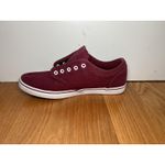 Vans Shoes Womens Size 6.5 Burgundy Canvas Low Top Skate Sneakers Casual Photo 3