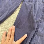 Pilcro Offshore Linen Blend Parachute Cargo Pants High Rise in Dark Purple XS Photo 15