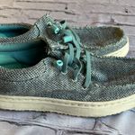 L.L.Bean Women's Higgins Beach 4-Eye Slip-Ons Fabric Shoes Sneakers 8.5 Photo 7