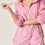 Oncept Brooke Utility Romper in Orchid NWT Pink Size XS Photo 0