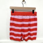 Free People Beach Malibu Surf Sweater Striped Knit Shorts Orange Pink Size M Photo 5