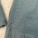 lululemon athletica Wool Lightweight Hoodie Sweater Cardigan Thumbholes Size 10 Blue Photo 5