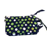 Vera Bradley Navy Blue LUCKY YOU Polka Dots Adjustable Crossbody Wallet Purse Photo 2