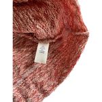 BKE  Buckle Raw Edge Pointelle Top Women's Aztec Pullover Orange/white Large NWT Photo 3