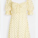 Faithfull the Brand Sage Mini Dress in Santa Maria Floral Yellow Sz XS Photo 3