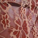 Lulumari  ROSE FLORAL KNIT MIXED MEDIA OPEN LACE BACK CARDIGAN MEDIUM Photo 7