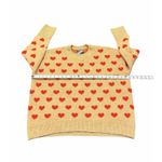 Vince Camuto NWT Womens L Sweater Camel Heart Valentines Day Love Cozy Photo 3