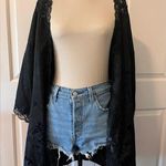 Victoria's Secret Vintage Victoria’s Secret Silk Lace Beaded Sequin Tie Night Robe Photo 1