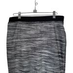 Trina Turk  Womens Sz M Gray Space Dye Ashby Pull On Elastic Waist Pencil Skirt Photo 1