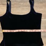 Kittenish  Navy Blue Crushed Velvet Bodysuit M Photo 2