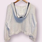 Lucky Brand Oversized, Cropped Hoodie Sweatshirt with black trim - size medium Photo 1