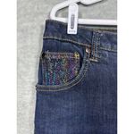 COOGI  Women's Denim Jeans 9/10 Colorful Beaded Pockets‎ Embellished Photo 2
