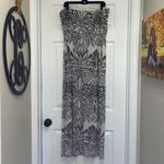 Bisou Bisou ✨ Michele Bohbot Strapless Black & White Bandeau Maxi Dress Photo 2