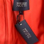 Marchesa Notte Luxury Silk Pageant Cocktail Evening Prom Dress Size 4 NWT $990 Orange Photo 8