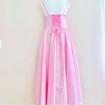 SheIn  Pink Sleeveless Crisscross Smocked Dress. Photo 3