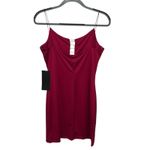 Bebe  XL Spaghetti Strap‎ Beautiful Red Bodycon Bandage Dress NWT Photo 4