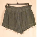 Urban Outfitters Women’s Shorts Small Green Corduroy High Rise Elastic Waist Fra Photo 1
