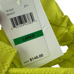 BECCA by Rebecca virtue Becca Prima Camille Zesty Neon Yellow Strappy Cut Out One Piece Swimsuit Size L Photo 8