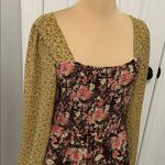 Oddi Officer Smocked Tiered Floral Peasant Dress Photo 4