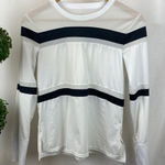 Tail White & Black Striped Long Sleeve Sport Athletic Top M Size M Photo 0