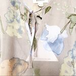 Lost + Wander  Grey Sheer Cold Shoulder Floral Top Size XS NWT Photo 5