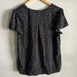 Hilary Radley Black Heart Print Blouse M V Photo 4