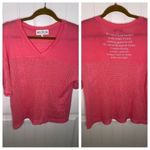 Wildfox Hot Pink Short Sleeve Jersey Style Tee Photo 2