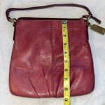 Coach  Vintage Style Deep Red Leather Handbag Photo 6
