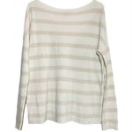 Tommy Bahama  Sweater Boat Neck Pullover Striped Ribbed Hem Striped Cream S Photo 3
